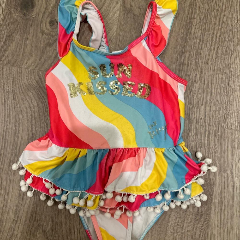 Betsey Johnson Girls Swimsuit One Piece
